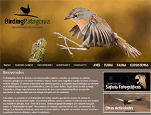 Tablet Screenshot of birdingpatagonia.com